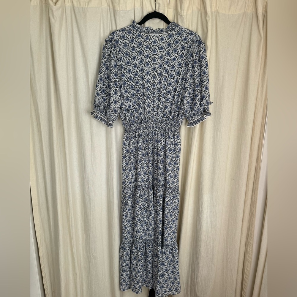 Max Studio Blue Patterned Maxi Dress - Picture 7 of 7